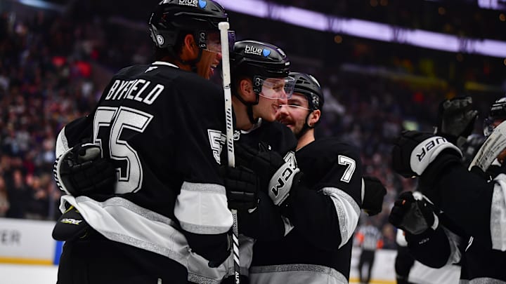Quinton Byfield, Los Angeles Kings (Mandatory Credit: Gary A. Vasquez-Imagn Images)