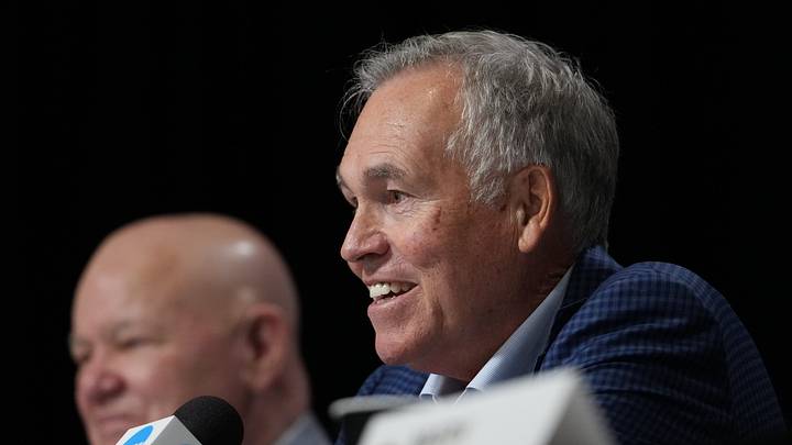 Apr 4, 2026; Indianapolis, IN, USA;  Mike D’Antoni during the Naismith Hall of Fame press conference at Lucas Oil Stadium. Mandatory Credit: Bob Donnan-Imagn Images