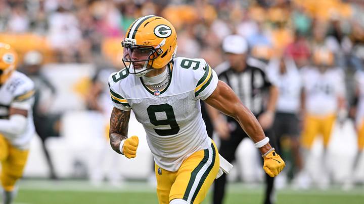 Green Bay Packers wide receiver Christian Watson is a great prop target in Week 3. Green Bay Packers wide receiver Christian Watson is a great prop target in Week 3.