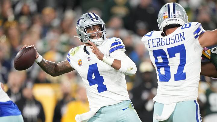 The Dallas Cowboys and quarterback Dak Prescott are favored on the road in Week 7. The Dallas Cowboys and quarterback Dak Prescott are favored on the road in Week 7.