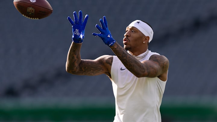 Dallas Cowboys safety Juanyeh Thomas before a game against the Philadelphia Eagles at Lincoln Financial Field. 