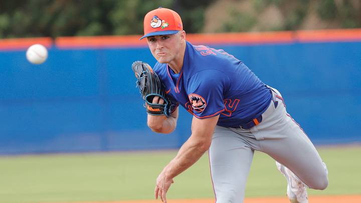 New York Mets minor-league pitcher Jonathan Santucci could find himself in the majors next season. New York Mets minor-league pitcher Jonathan Santucci could find himself in the majors next season.