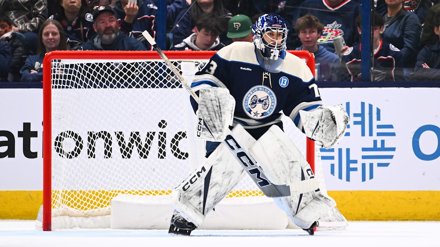 Blue Jackets goaltender Jet Greaves picks up right where he left off