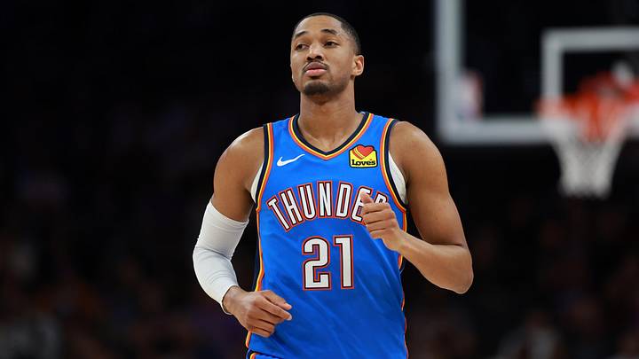 Jan 4, 2026; Phoenix, Arizona, USA; Oklahoma City Thunder guard Aaron Wiggins (21) against the Phoenix Suns at Mortgage Matchup Center. Mandatory Credit: Mark J. Rebilas-Imagn Images Jan 4, 2026; Phoenix, Arizona, USA; Oklahoma City Thunder guard Aaron Wiggins (21) against the Phoenix Suns at Mortgage Matchup Center. Mandatory Credit: Mark J. Rebilas-Imagn Images