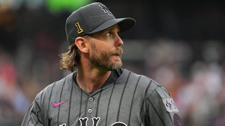 Aug 17, 2024; New York City, New York, USA; New York Mets second baseman Jeff McNeil (1) looks on during the game against the Miami Marlins at Citi Field. Mandatory Credit: Lucas Boland-Imagn Images