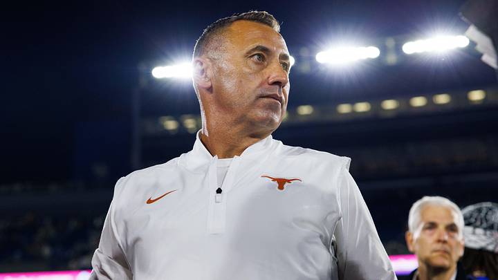 Oct 18, 2025; Lexington, Kentucky, USA; Texas Longhorns head coach Steve Sarkisian
