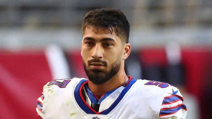 Buffalo Bills defensive end AJ Epenesa (57) 