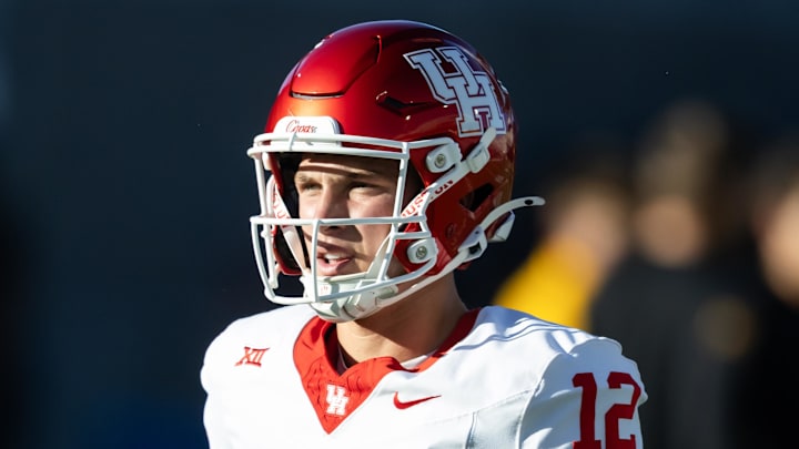 Houston Cougars quarterback Austin Carlisle (12) against the Arizona State Sun Devils at Mountain America Stadium. 