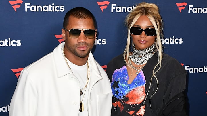 Russell Wilson and Ciara attend Michael Rubin s Fanatics Super Bowl party.