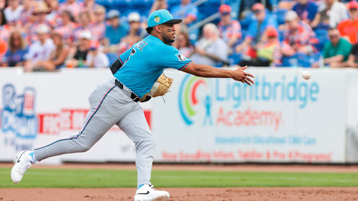 Miami Marlins first baseman Christopher Morel