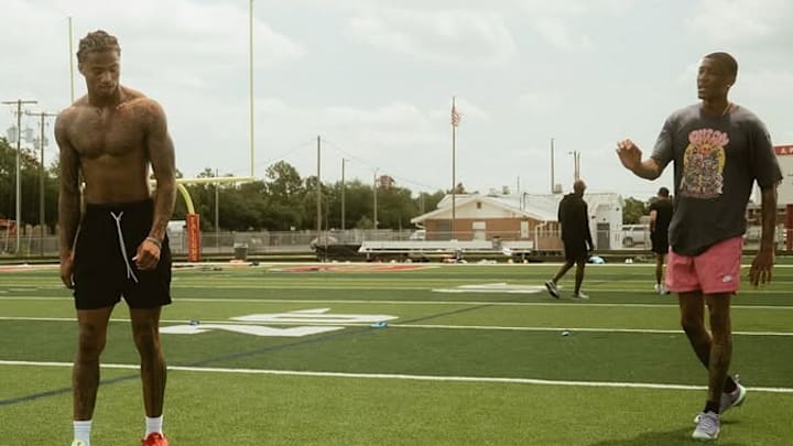 Alabama WR Ryan Williams and Philadelphia Eagles WR DeVonta Smith Alabama WR Ryan Williams and Philadelphia Eagles WR DeVonta Smith