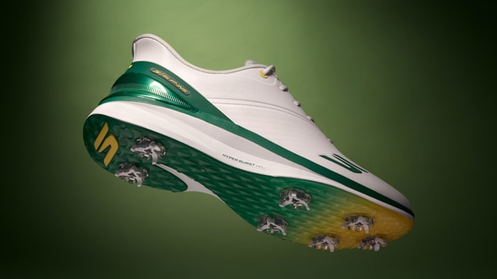 Matt Fitzpatrick's Skechers Blade Tour SI golf shoe. Matt Fitzpatrick's Skechers Blade Tour SI golf shoe.