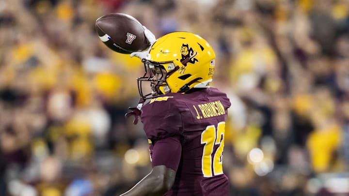Arizona State cornerback Javan Robinson (12) is one of four transfer portal additions at CB for the Wisconsin Badgers Arizona State cornerback Javan Robinson (12) is one of four transfer portal additions at CB for the Wisconsin Badgers
