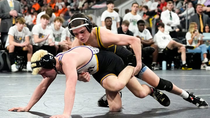 Nico DeSalvo of Southeast Polk is one of 10 wrestlers still alive in the semifinals of Class 3A.