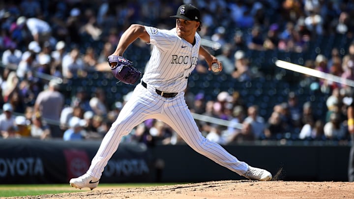 Colorado Rockies pitcher Luis Peralta
