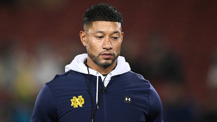Notre Dame head coach Marcus Freeman Notre Dame head coach Marcus Freeman