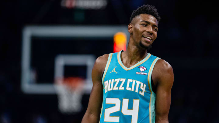 Charlotte Hornets forward Brandon Miller. Charlotte Hornets forward Brandon Miller.