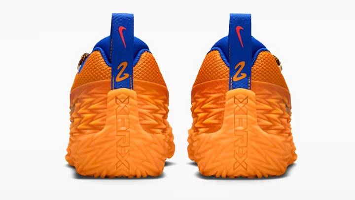 Cade Cunningham's Nike S.T. Charge "Detroit Tough" colorway. Cade Cunningham's Nike S.T. Charge "Detroit Tough" colorway.
