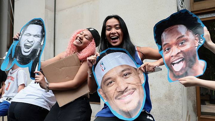 Fans gathered en masse on Thursday for the team's ticker-tape parade. Fans gathered en masse on Thursday for the team's ticker-tape parade.