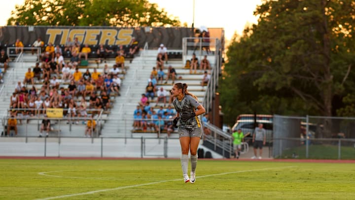 Missouri goalkeeper Kate Phillips during her dominating performance against the Florida Gators. 