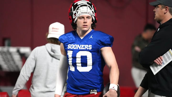 Oklahoma quarterback John Mateer