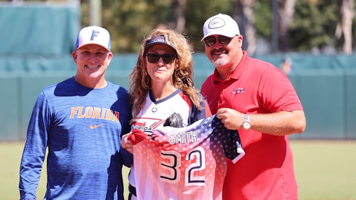 Michele Smith came out of retirement to pitch for the Florida Vibe.