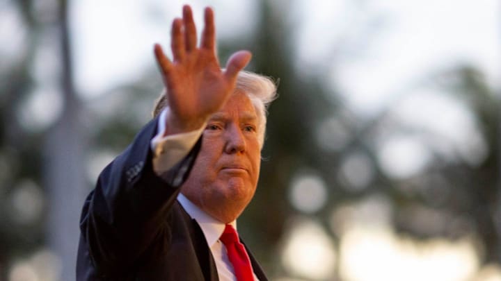 President Donald J. Trump arrives at Trump International Golf Club, Sunday, February 3, 2019. President Trump was hosting his annual Super Bowl watch party at his golf club in West Palm Beach. President Donald J. Trump arrives at Trump International Golf Club, Sunday, February 3, 2019. President Trump was hosting his annual Super Bowl watch party at his golf club in West Palm Beach.