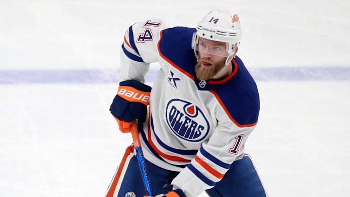 Edmonton Oilers defenseman Mattias Ekholm (14)