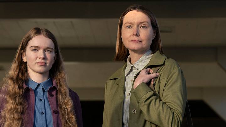 Summer H. Howell, Samantha Sloyan in Carrie – Credit: Robert Falconer/Prime Summer H. Howell, Samantha Sloyan in Carrie – Credit: Robert Falconer/Prime