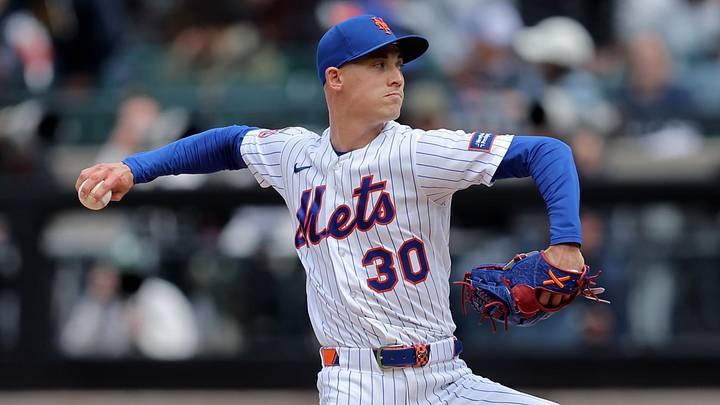 Apr 30, 2026; New York City, New York, USA; New York Mets pitcher Luke Weaver (30) pitches against the Washington Nationals during the eighth inning at Citi Field. Mandatory Credit: Brad Penner-Imagn Images Apr 30, 2026; New York City, New York, USA; New York Mets pitcher Luke Weaver (30) pitches against the Washington Nationals during the eighth inning at Citi Field. Mandatory Credit: Brad Penner-Imagn Images