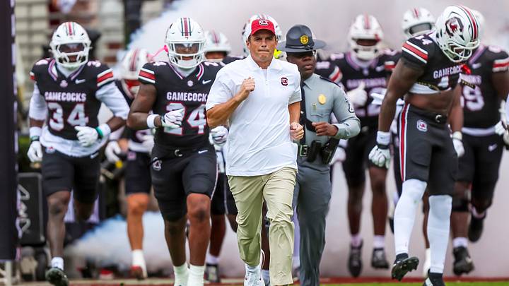 Oct 3, 2026; Columbia, South Carolina, USA; South Carolina Gamecocks head coach Shane Beamer leads his team onto the field before their game against the Kentucky Wildcats at Williams-Brice Stadium. Mandatory Credit: Jeff Blake-Imagn Images Oct 3, 2026; Columbia, South Carolina, USA; South Carolina Gamecocks head coach Shane Beamer leads his team onto the field before their game against the Kentucky Wildcats at Williams-Brice Stadium. Mandatory Credit: Jeff Blake-Imagn Images