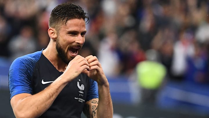 Olivier Giroud avait pu marquer lors du dernier match entre la France et l'Irlande.