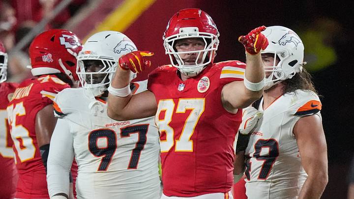 Travis Kelce was back in action for the Chiefs’ season-opener against the Broncos on Monday night. Travis Kelce was back in action for the Chiefs’ season-opener against the Broncos on Monday night.