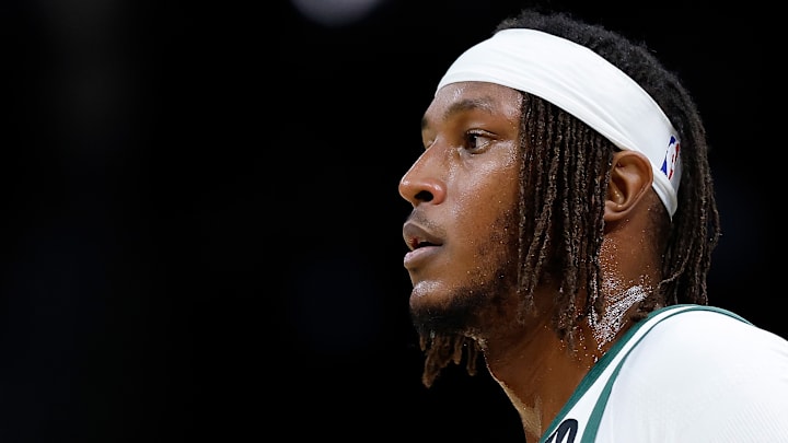 Milwaukee Bucks center Myles Turner (3) during a game against the Detroit Pistons. Milwaukee Bucks center Myles Turner (3) during a game against the Detroit Pistons.