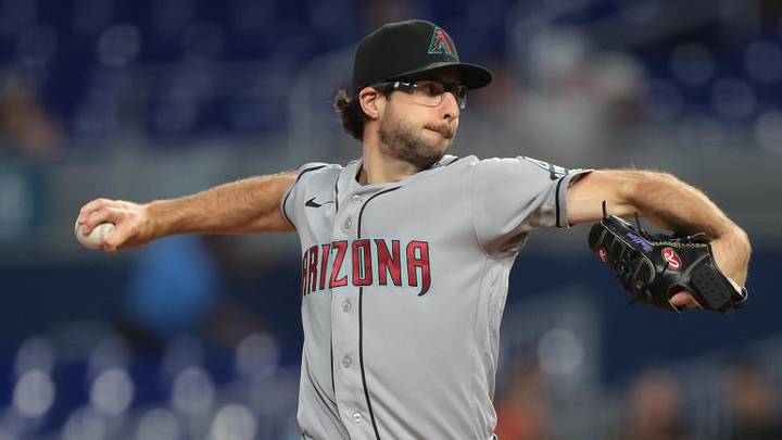 Jun 9, 2026; Miami, Florida, USA; Arizona Diamondbacks pitcher Zac Gallen (23) delivers a pitch against the Miami Marlins during the first inning at loanDepot Park. Mandatory Credit: Sam Navarro-Imagn Images Jun 9, 2026; Miami, Florida, USA; Arizona Diamondbacks pitcher Zac Gallen (23) delivers a pitch against the Miami Marlins during the first inning at loanDepot Park. Mandatory Credit: Sam Navarro-Imagn Images