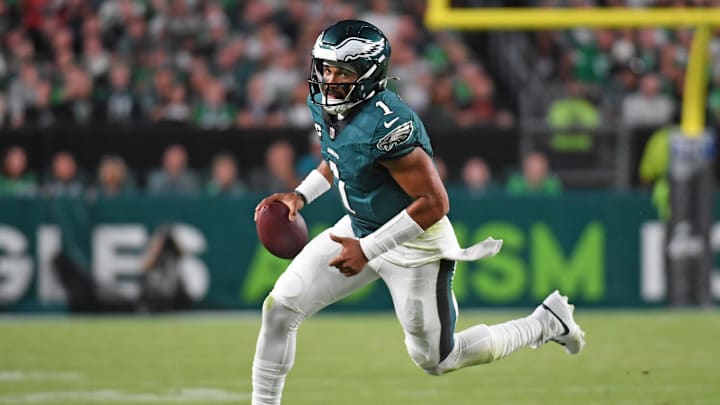 Philadelphia Eagles quarterback Jalen Hurts.