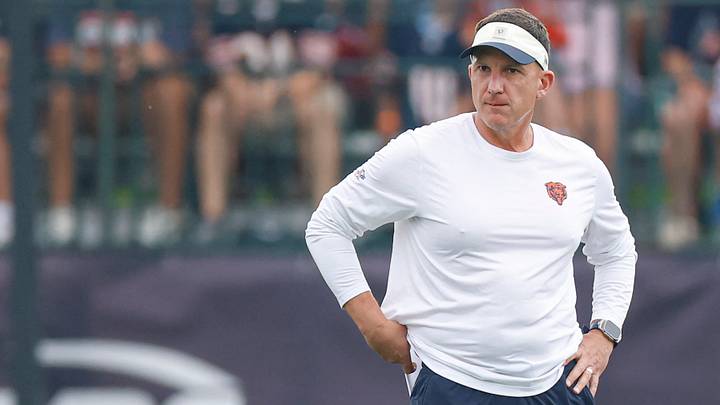 Aug 5, 2026; Lake Forest, IL, USA; Chicago Bears defensive coordinator Dennis Allen walks on the field during training camp at Halas Hall. Mandatory Credit: Kamil Krzaczynski-Imagn Images Aug 5, 2026; Lake Forest, IL, USA; Chicago Bears defensive coordinator Dennis Allen walks on the field during training camp at Halas Hall. Mandatory Credit: Kamil Krzaczynski-Imagn Images
