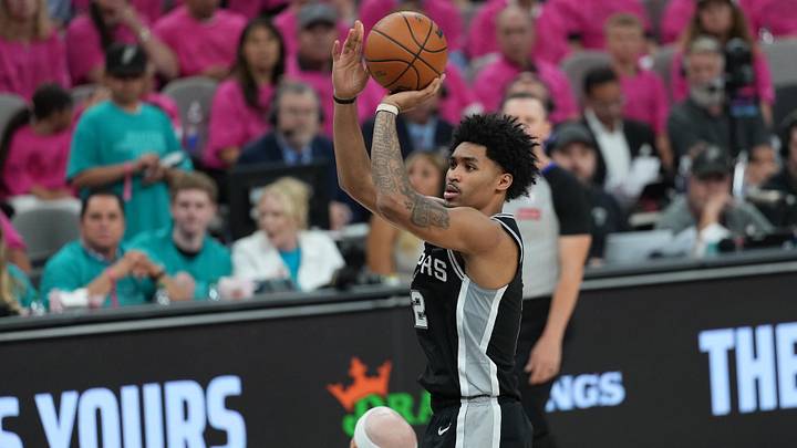 San Antonio Spurs guard Dylan Harper. San Antonio Spurs guard Dylan Harper.
