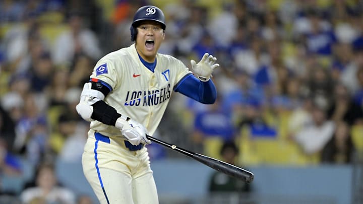 Sep 7, 2024; Los Angeles, California, USA;  Los Angeles Dodgers designated hitter Shohei Ohtani (17).