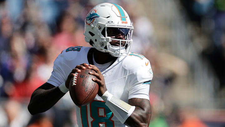 Miami Dolphins quarterback Tyler Huntley