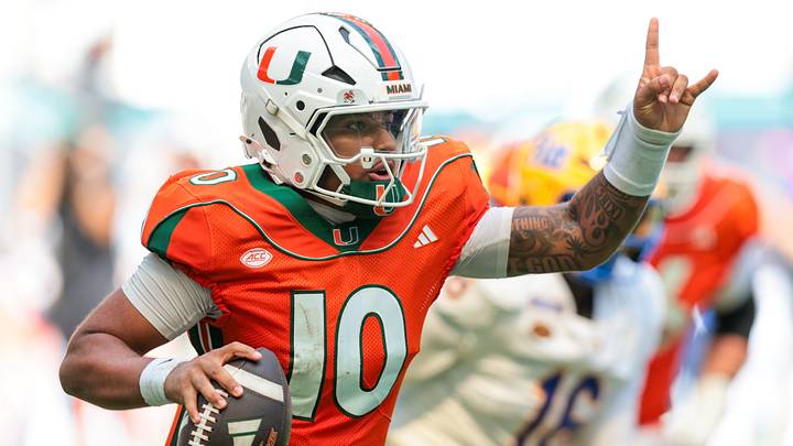 Miami quarterback Darian Mensah