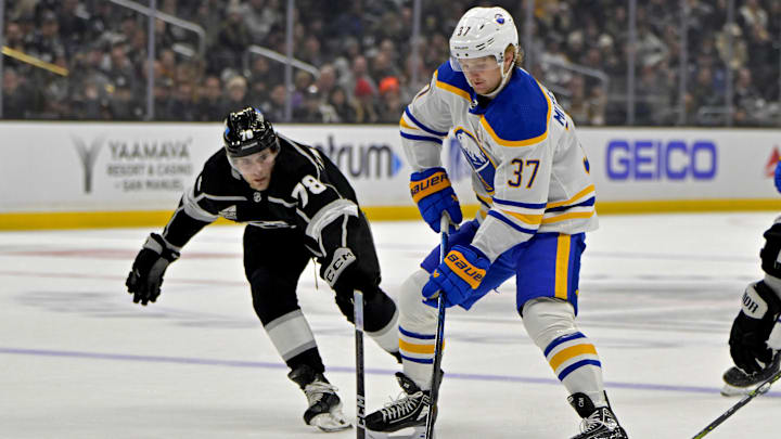 Jan 24, 2024; Los Angeles, California, USA; Los Angeles Kings right wing Alex Laferriere (78)