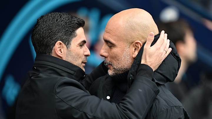 Mikel Arteta and Pep Guardiola lock horns on Sunday