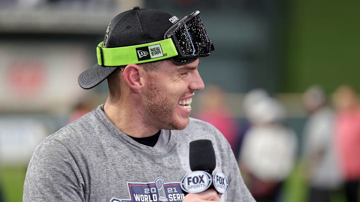 Freeman viene de ser campeón de la Serie Mundial con los Bravos