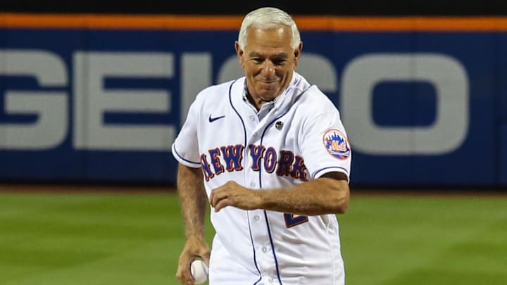 Sep 11, 2021; New York City, New York, USA;  Major League Baseball former player and manager Bobby Valentine at Citi Field. Mandatory Credit: Wendell Cruz-Imagn Images