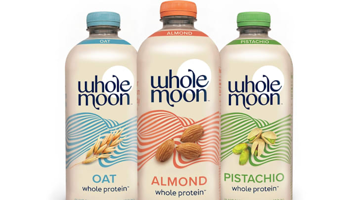 Whole Moon launches new plant beverages that deliver whole protein and a deliciously creamy taste by blending together whole-roasted ingredients like almonds, oats and pistachios with whole roasted soybeans.