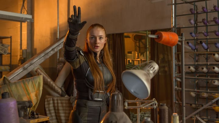 DF-SU-09290 – Jean Grey (Sophie Turner) has the dual powers of telepathy and telekinesis. Photo Credit: Alan Markfield.