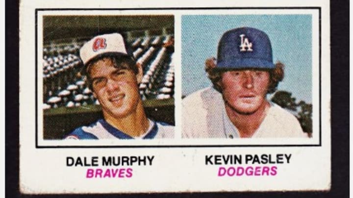 1977 Topps #476 Rookie Catchers Dale Murphy Rookie Card 