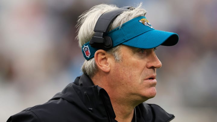 Jacksonville Jaguars head coach Doug Pederson looks on during the fourth quarter Sunday, Dec. 29, 2024 at EverBank Stadium in Jacksonville, Fla. The Jaguars held off the Titans 20-13. [Corey Perrine/Florida Times-Union]