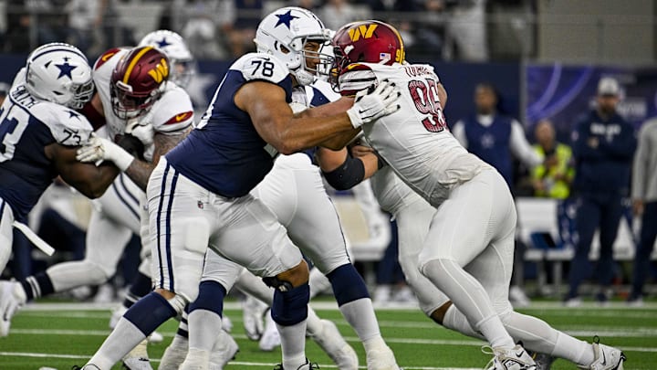 Dallas Cowboys offensive tackle Terence Steele 